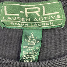 Load image into Gallery viewer, Lauren Ralph Lauren Shirt Womens Small Beaded Spell Out Streetwear Preppy
