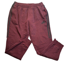 Load image into Gallery viewer, Adidas Joggers Mens Extra Large Maroon Sweatpants Athletic Grunge Streetwear
