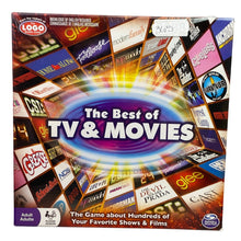 Load image into Gallery viewer, The Best of TV &amp; Movies Board Game Spin Master Trivia Adults 2014 Sealed
