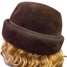 Load image into Gallery viewer, Vintage Fur Felt Hat Womens Small Derby Bowler Mature
