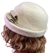Load image into Gallery viewer, Vintage Mr John Sophisticate Hat Womens Small Italy Derby Bowler Bow Mature
