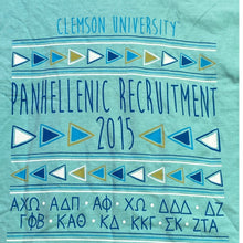Load image into Gallery viewer, Clemson University Shirt Men's Medium Panhellenic Spell Out Preppy Acaemia
