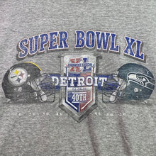 Load image into Gallery viewer, VTG Super Bowl XL Shirt Mens Extra Large 2006 Steelers Seahawks NFL Football
