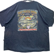 Load image into Gallery viewer, Three Twisted Sisters Shirt Mens 4XL Texas Motorcycle Grunge Spell Out Biker
