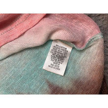 Load image into Gallery viewer, Umgee USA Womens Tie Dye Slub Knit Blouse Teal Pink Brown High Low Top A1152 S
