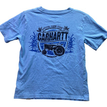 Load image into Gallery viewer, Carhartt Shirt Girls 6 Farm Tractor Spell Out Logo Country
