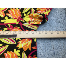 Load image into Gallery viewer, Just One Womens 2X Queen Graphic Floral T-Shirt Yellow Orange Short Sleeve Tee
