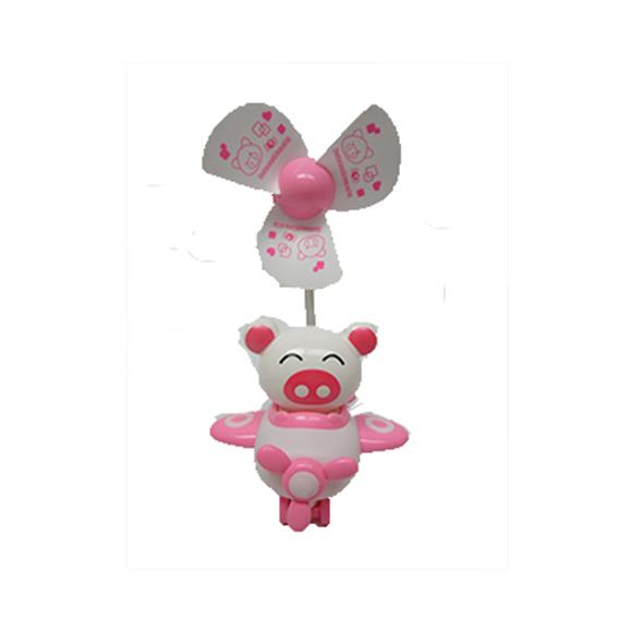 PINK PIG AIRPLANE FAN W/LIGHT