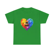 Load image into Gallery viewer, Be Kind Rainbow Heart T-Shirt - ALL Sizes - S - 5XL
