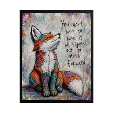 Load image into Gallery viewer, "You Don't Have to Have It All Figured Out to Move Forward" – Whimsical Woodland Canvas Poster
