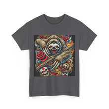 Load image into Gallery viewer, Killer Sloth Skulls Roses Wild T-Shirt - Size S - 5XL
