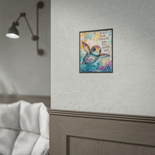 Load image into Gallery viewer, Sea Turtle Poster — "Keep Swimming Toward Your Brighter Days" Inspirational Rolled Art Print
