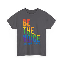 Load image into Gallery viewer, Be The Voice #StopSuicide LGBTQ Gay Pride T-Shirt - Size S - 5XL

