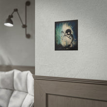 Load image into Gallery viewer, Rolled Poster – Moody Creepy Creature Art Print with Quote "They hurt because they cannot be whole"

