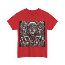 Load image into Gallery viewer, Werewolf Flames Skulls Wolf T-Shirt - Size S - 5XL
