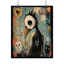 Load image into Gallery viewer, Not All Who Wander Are Lost Some Are Just Looking for Magic Rolled Poster — Gothic Surreal Fantasy Wall Art
