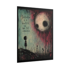 Load image into Gallery viewer, Rolled Poster — 'Infatuation Is A Beautiful Lie' Moody Goth Art Print
