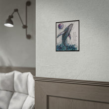 Load image into Gallery viewer, Whale of Stardust Rolled Poster — Inspirational Ocean Art Print ("You are made of stardust...")
