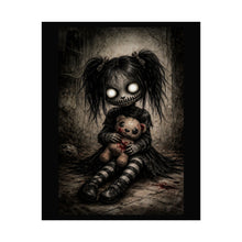 Load image into Gallery viewer, Creepy Gothic Doll Poster — Dark Horror Rolled Art Print (Halloween Decor)
