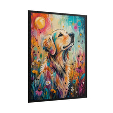Load image into Gallery viewer, Vibrant Golden Retriever Poster - Colorful Dog Lover Wall Decor
