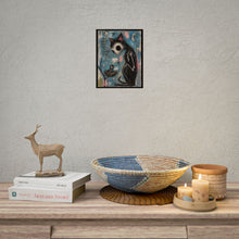 Load image into Gallery viewer, The Bravest Souls Feel the Deepest Things Rolled Poster — Gothic Whimsical Cat Fantasy Wall Art
