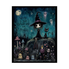 Load image into Gallery viewer, Weird Is Just Another Word for Magic Rolled Poster — Gothic Whimsical Witchy Fantasy Wall Art

