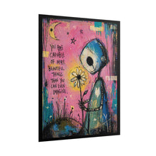 Load image into Gallery viewer, Rolled Poster — Inspirational Whimsical Art Print: "You Are Capable of More Beautiful Things"
