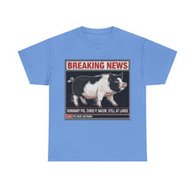 Load image into Gallery viewer, Chris P. Bacon Runaway Pig Breaking News T-Shirt - Size S - 5XL
