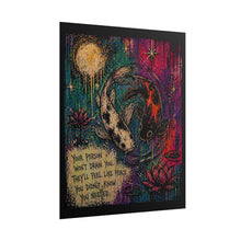 Load image into Gallery viewer, Koi Yin Yang Inspirational Art Poster — "Your Person Won't Drain You" Motivational Wall Art
