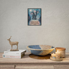 Load image into Gallery viewer, "Courage Means Moving Forward Anyway" Baby Elephant Wall Art | Inspirational Print
