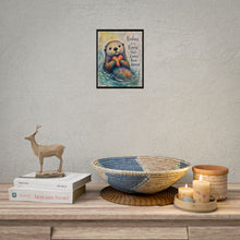 Load image into Gallery viewer, Otter “Kindness Is a Ripple” Poster — Cute Inspirational Wall Art
