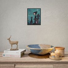 Load image into Gallery viewer, Life Is a Collection of Beautiful Mistakes Rolled Poster — Dreamy Gothic Cat Wall Print
