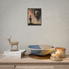 Load image into Gallery viewer, Rolled Poster — Dark Surreal Art Print “They Look At You Like You’re The Problem, Not The Puzzle”
