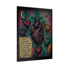 Load image into Gallery viewer, Rolled Poster — 'Being Polyamorous' Heart Illustration Poster for Polyamory Pride, Colorful Boho Wall Art

