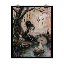 Load image into Gallery viewer, Gothic Fairy Tale Poster — Dreamy Dark Art Rolled Print
