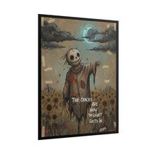 Load image into Gallery viewer, Scarecrow Moon Poster — "The Cracks Are How the Light Gets In" Rolled Art Print
