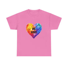 Load image into Gallery viewer, Be Kind Rainbow Heart T-Shirt - ALL Sizes - S - 5XL
