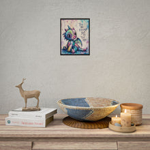 Load image into Gallery viewer, Creepy Cute Patchwork Dragon Art Print – "You Are Enough Just As You Are" Self-Love Wall Decor

