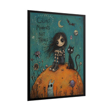 Load image into Gallery viewer, Collect Moments, Not Things — Gothic Inspirational Pumpkin Poster
