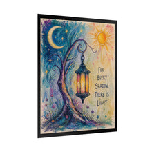 Load image into Gallery viewer, Rolled Poster — "For Every Shadow, There Is Light" Lantern Art Print
