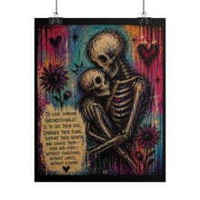 Load image into Gallery viewer, Gothic Romance Skeleton Painting – Dark Emotional Artwork
