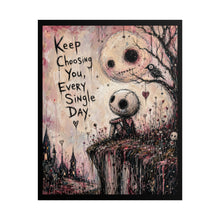 Load image into Gallery viewer, "Keep Choosing You" Self-Love Wall Art | Spooky Stitched Doll Print
