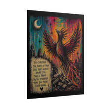 Load image into Gallery viewer, Phoenix Motivational Poster - Inspirational 'You Survived the Parts of Your Life' Rolled Art Print
