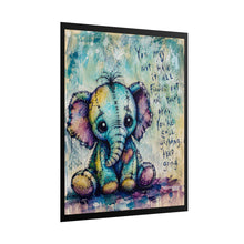 Load image into Gallery viewer, Cute Patchwork Elephant &amp; Owl Canvas Posters with Motivational Quotes for Nursery, Kids Room, or Playroom
