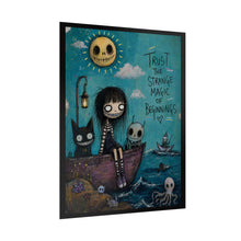 Load image into Gallery viewer, Trust the Strange Magic of Beginnings Rolled Poster — Gothic Whimsical Ocean Fantasy Wall Art
