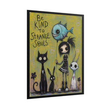 Load image into Gallery viewer, Rolled Poster — "Be Kind to Strange Souls" Gothic Cute Art Print
