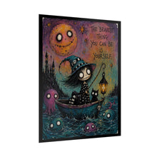 Load image into Gallery viewer, The Bravest Thing You Can Be Is Yourself Rolled Poster — Gothic Whimsical Ocean Fantasy Wall Art
