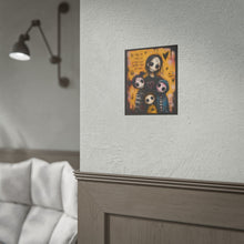 Load image into Gallery viewer, Whimsical Gothic Family Art Print – "Be Kind To Yourself, You're Doing Better Than You Think" Reminder Wall Decor
