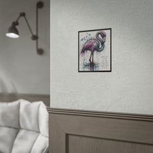 Load image into Gallery viewer, Flamingo Art Poster — "Weird Isn’t a Flaw" Inspirational Rolled Print
