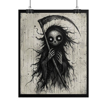 Load image into Gallery viewer, Rolled Poster — Gothic Grim Reaper Art Print, Dark Horror Wall Decor
